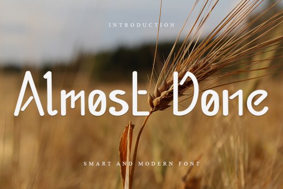 Almost Done: A Bold Sans Serif for Creative Projects