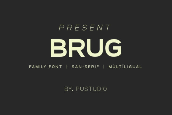 Brug: A Bold Sans Serif for Creative Makers