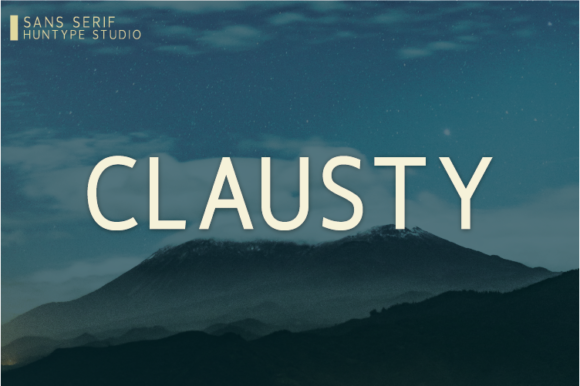 Clausty: A Modern Sans Serif Font