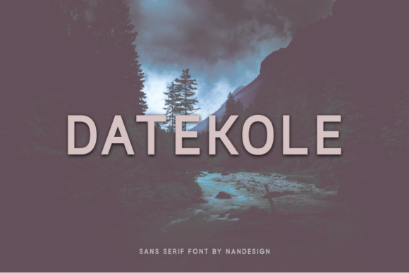 Datekole: A Modern Sans Serif for Editorial Design