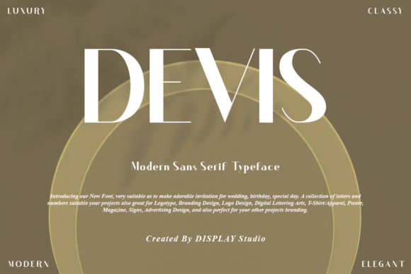 Devis: A Font for Polished Branding