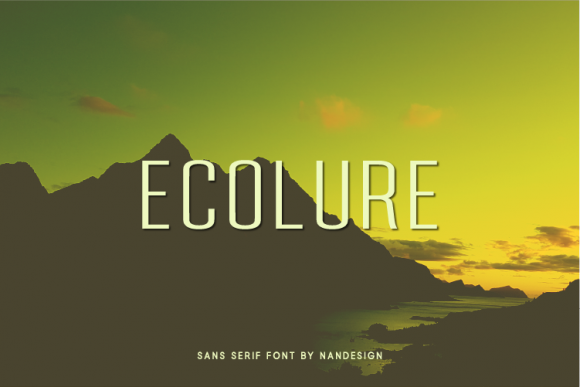 Ecolure: A Font for Business Brilliance