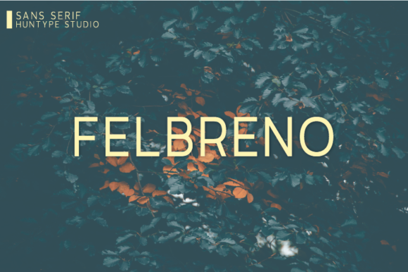 Felbreno Font: Elegant Sans Serif
