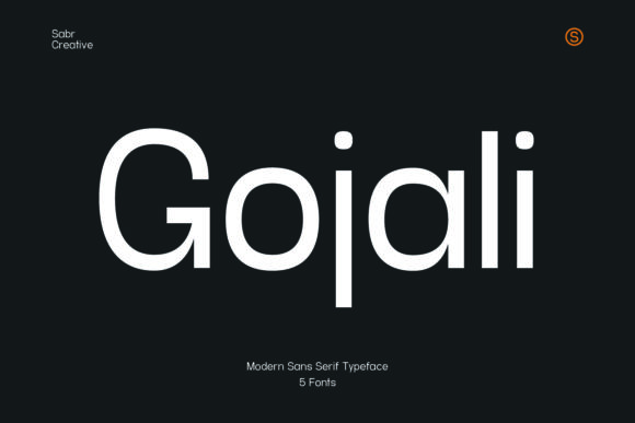 Gojali: A Modern Sans Serif Font