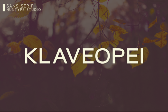Klaveopei: A Modern Sans Serif for Real Projects