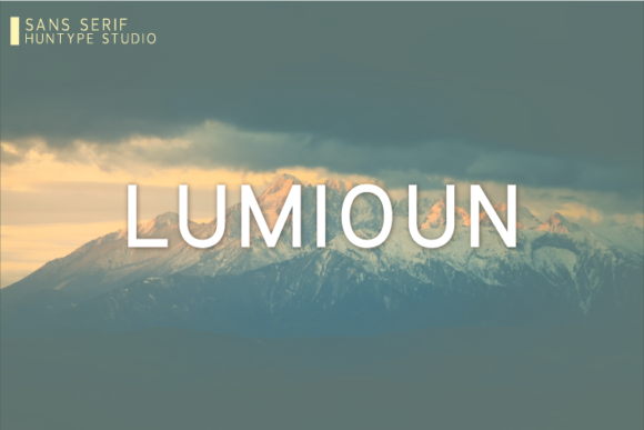 Lumioun: A Stylish Sans Serif Font