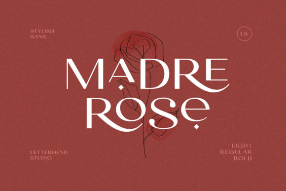 Madre Rose Font: Elegant Sans Serif for Creative Projects