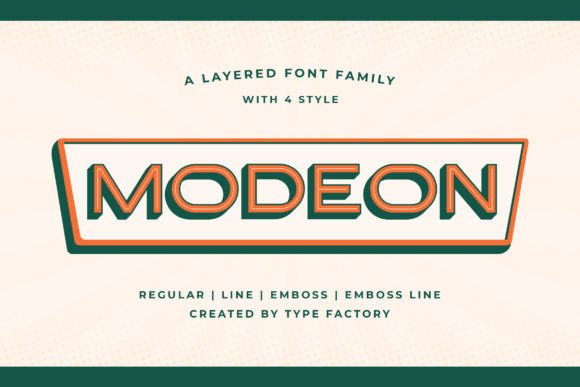 Modeon: A Modern Sans Serif Font