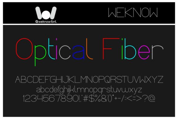 Optical Fiber: A Sleek Sans Serif for Modern Design