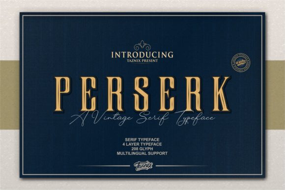 Perserk: A Bold Sans Serif for Designers