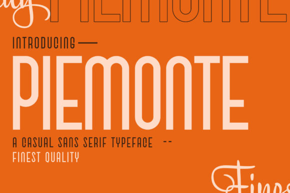 Piemonte: A Font for Polished Branding