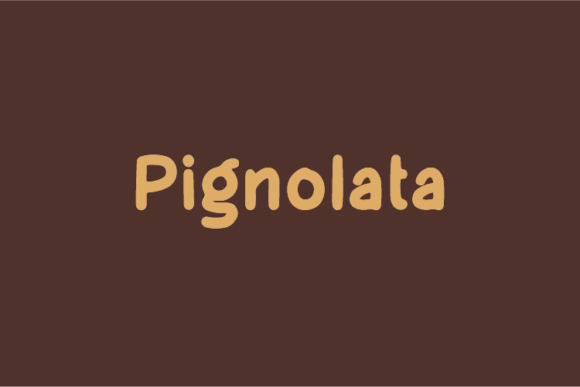 Pignolata: A Unique Sans Serif Font