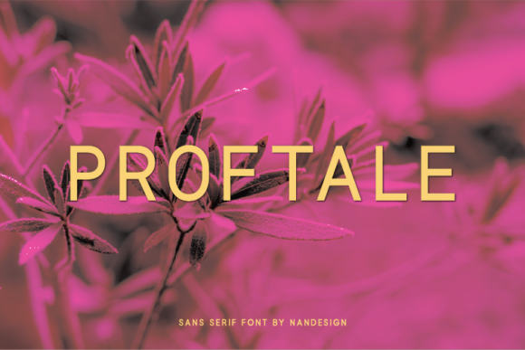 Proftale: A Clean Sans Serif for Editorial Design