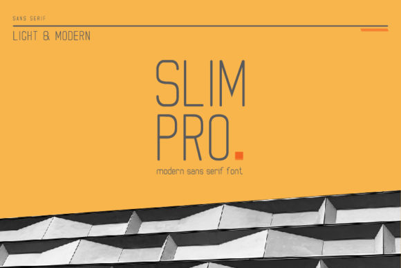 Slim Pro: A Modern Sans Serif