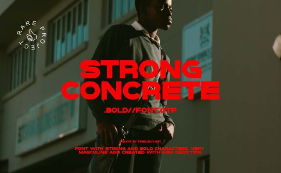 Strong Concrete: A Bold Typographic Choice