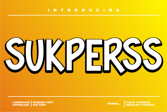 Sukperss: A Bold Font for Web Design