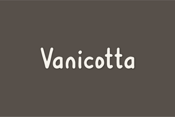Vanicotta: A Minimalist Sans Serif Font