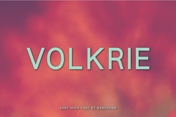 Volkrie: A Modern Typeface for Elegant Design
